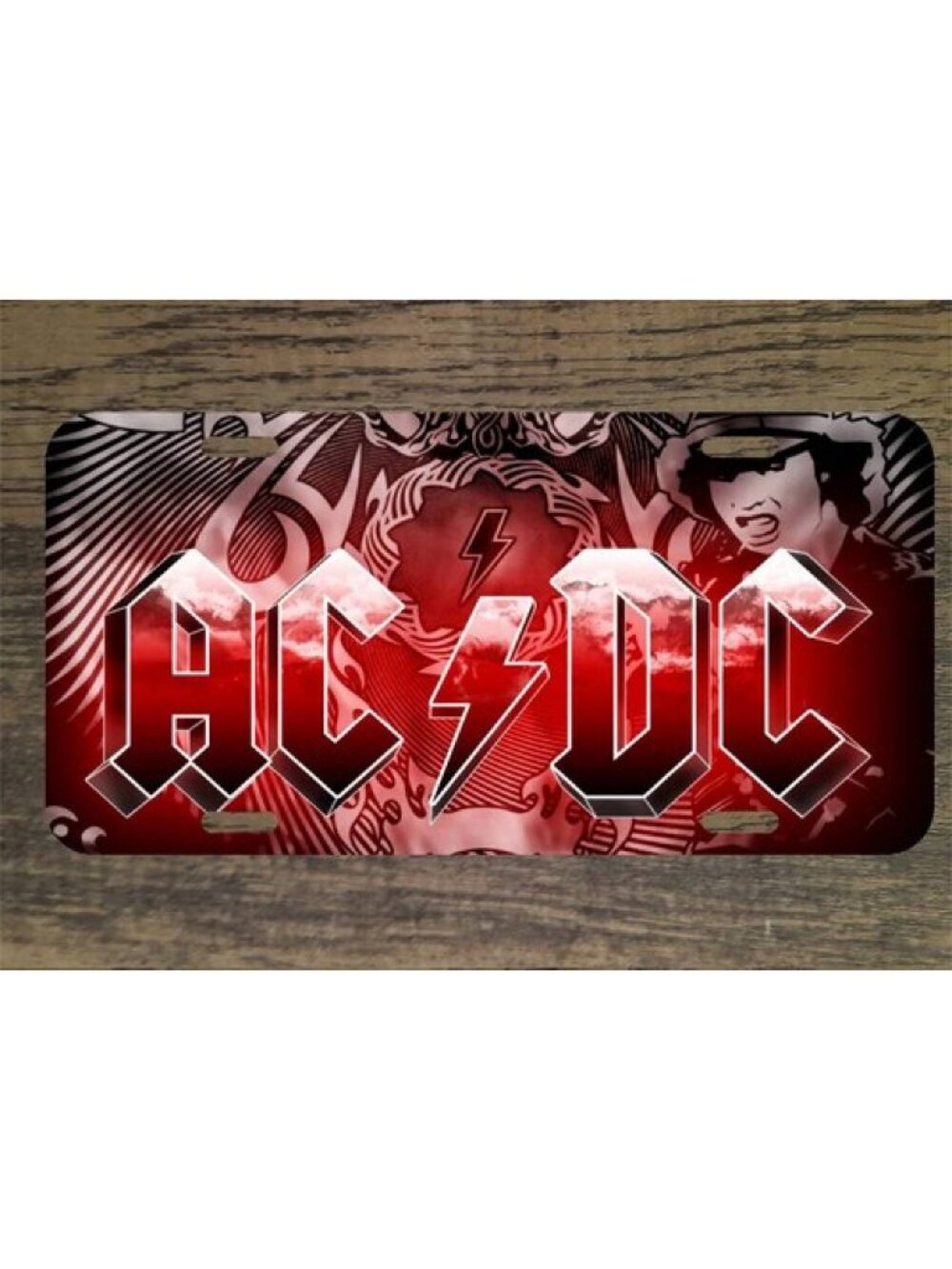 ACDC Rock Band 6x12 Custom Mountable Novelty License Plate